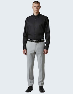 Camisa de vestir Kenneth Cole de algodón manga larga para hombre