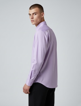 Camisa de vestir Dkny C de algodón manga larga para hombre