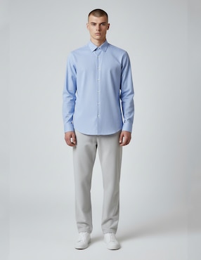 Camisa de vestir DKNY C de algodón manga larga para hombre