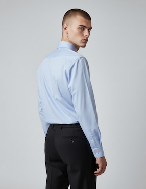 Camisa de vestir Dkny C de algodón manga larga para hombre