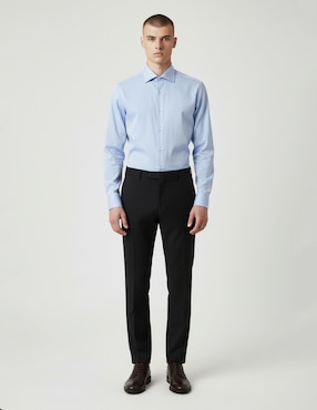 Camisa de vestir Dkny C de algodón manga larga para hombre