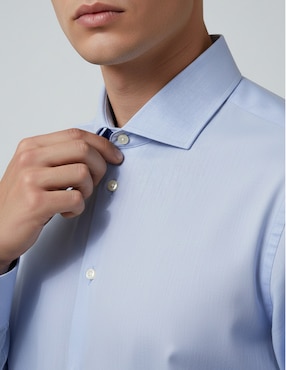 Camisa de vestir Dkny C de algodón manga larga para hombre