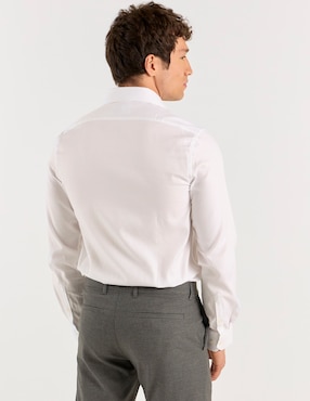 Camisa formal Dkny C de algodón manga larga para hombre