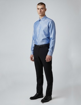 Camisa de vestir Oscar de la Renta manga larga para hombre