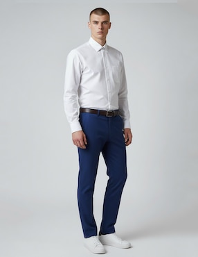 Camisa formal Oscar de La Renta manga larga para hombre