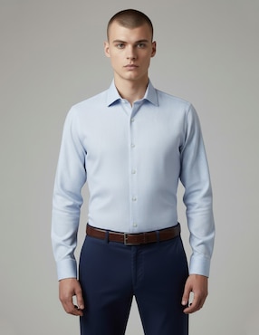 Camisa de vesti Oscar de la Renta manga larga para hombre