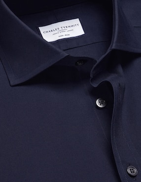 Camisa de vestir Charles Tyrwhitt de algodón manga larga para hombre
