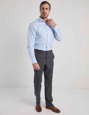 Camisa de vestir charles tyrwhitt de algodón manga larga para hombre
