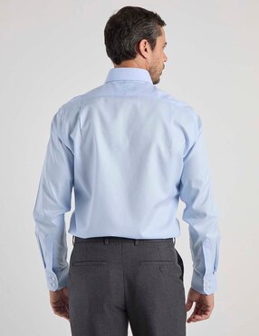 Camisa de vestir charles tyrwhitt de algodón manga larga para hombre