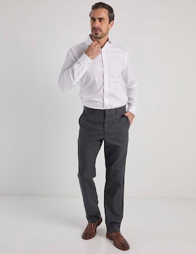 Camisa de vestir charles tyrwhitt de algodón manga larga para hombre