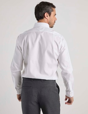 Camisa de vestir charles tyrwhitt de algodón manga larga para hombre