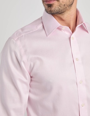 Camisa de vestir charles tyrwhitt de algodón manga larga para hombre