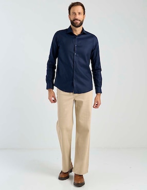 Camisa de vestir Jbe manga larga para hombre