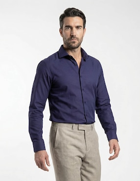 Camisa de vestir JBE manga larga para hombre