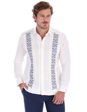 Guayabera manga larga Camasha para hombre