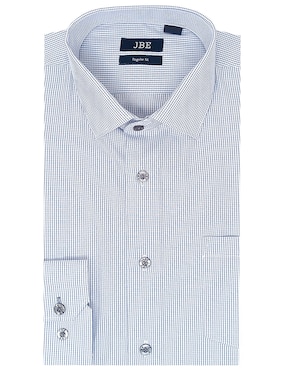 Camisa de vestir JBE manga larga para hombre