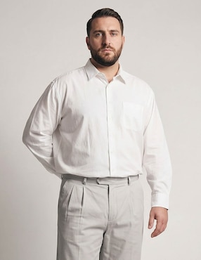 Camisa casual Manchester manga larga para hombre
