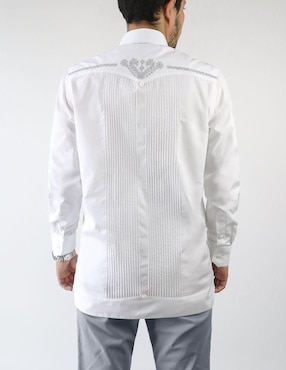 Guayabera manga larga Maauad para hombre