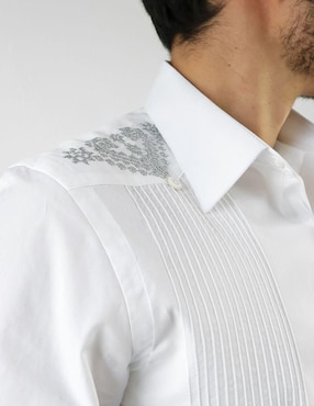 Guayabera manga larga Maauad para hombre