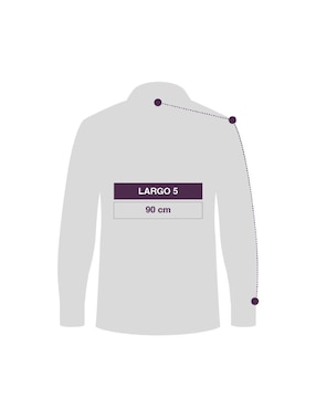 Guayabera manga larga Maauad para hombre