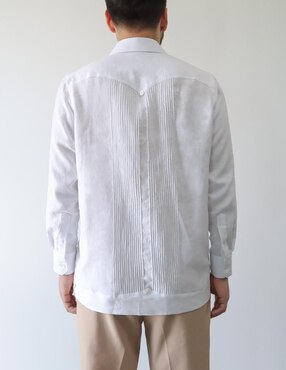 Guayabera manga larga Maauad para hombre