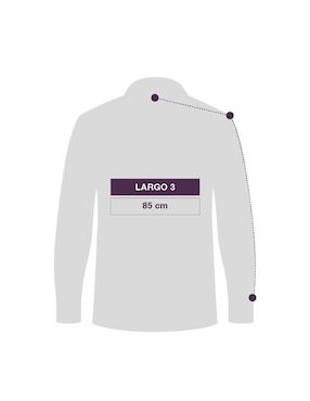 Guayabera manga larga Maauad para hombre