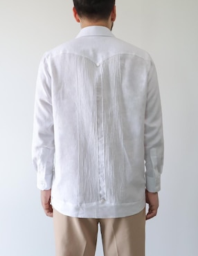 Guayabera manga larga Maauad para hombre