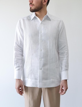 Guayabera manga larga Maauad para hombre
