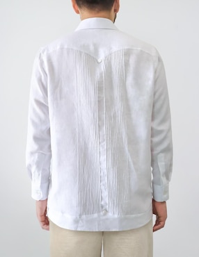 Guayabera manga larga Maauad para hombre