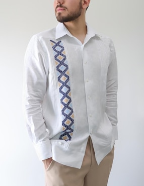 Guayabera manga larga Maauad para hombre