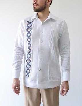 Guayabera manga larga Maauad para hombre