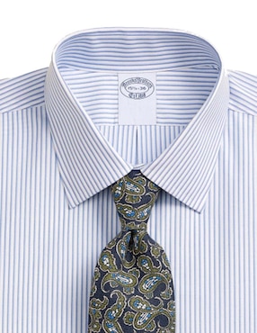 Camisa formal Brooks Brothers manga larga para hombre