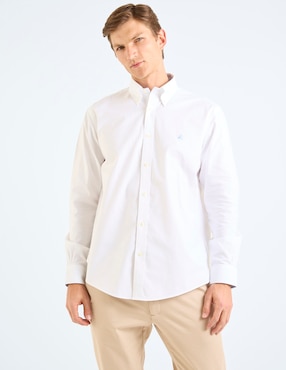 Camisa casual Brooks Brothers de algodón manga larga para hombre