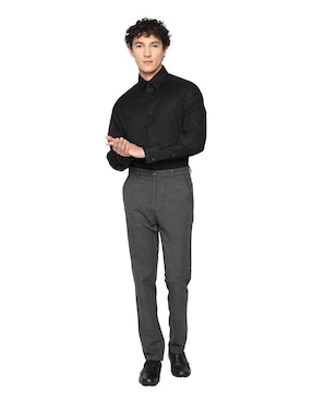 Camisa de vestir Calvin Klein de algodón manga larga para hombre