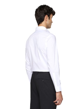 Camisa de vestir Calvin Klein de algodón manga larga para hombre