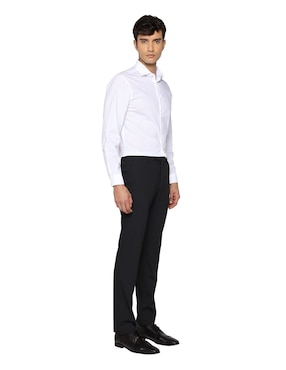 Camisa de vestir Calvin Klein de algodón manga larga para hombre