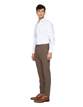 Camisa formal Calvin Klein de algodón manga larga para hombre