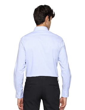Camisa formal Tommy Hilfiger de algodón manga larga para hombre