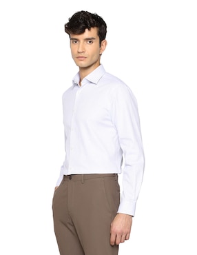 Camisa formal Michael Kors de algodón manga larga para hombre