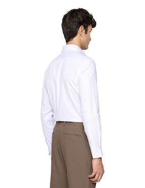 Camisa formal Michael Kors de algodón manga larga para hombre