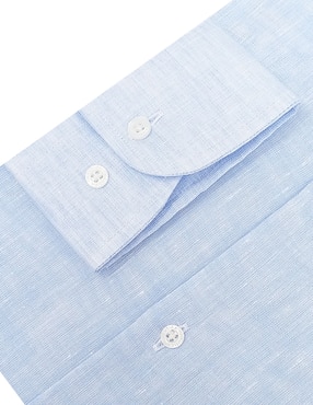 Camisa de vestir Nautica de lino manga larga para hombre