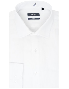 Camisa de vestir Nautica de lino manga larga para hombre