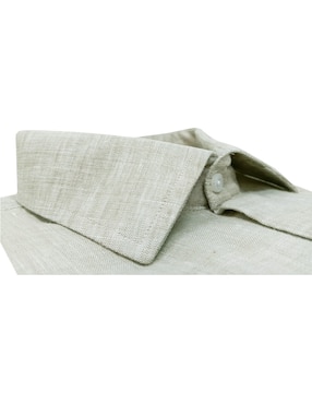 Camisa de vestir Nautica de lino manga larga para hombre