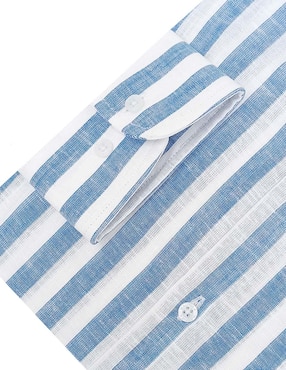 Camisa de vestir Nautica de algodón manga larga para hombre