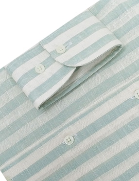 Camisa de vestir Nautica de algodón manga larga para hombre