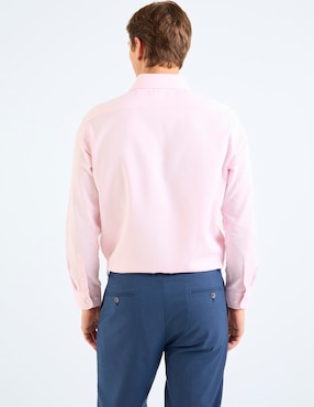 Camisa formal Zanetti de bambú manga larga para hombre