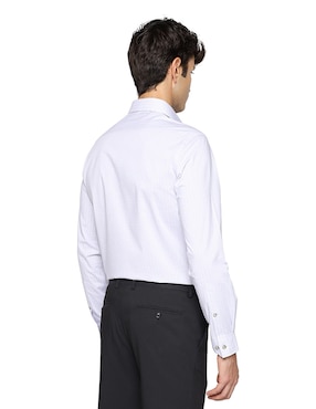 Camisa formal Michael Kors de algodón manga larga para hombre