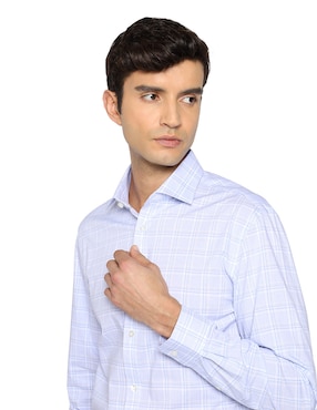 Camisa formal Michael Kors de algodón manga larga para hombre