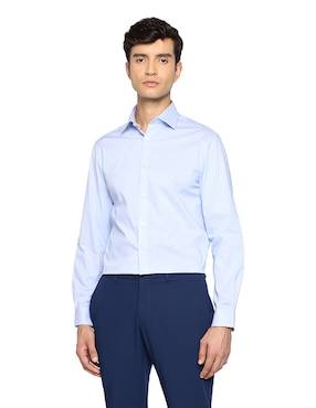 Camisa formal Michael Kors de algodón manga larga para hombre