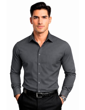 Camisa casual Medizin Uniformes manga larga para hombre